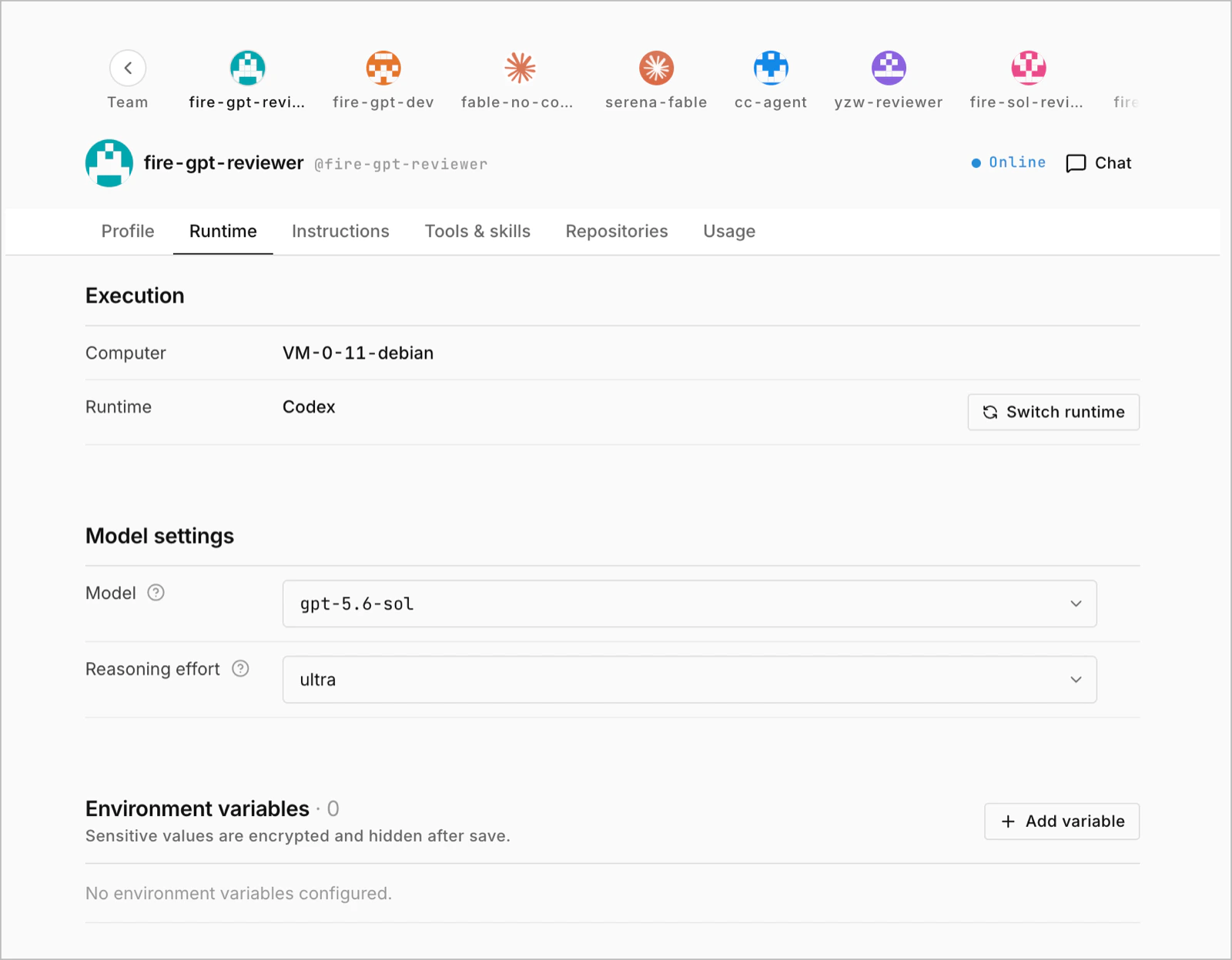 GPT 5.6 Sol reviewer configuration